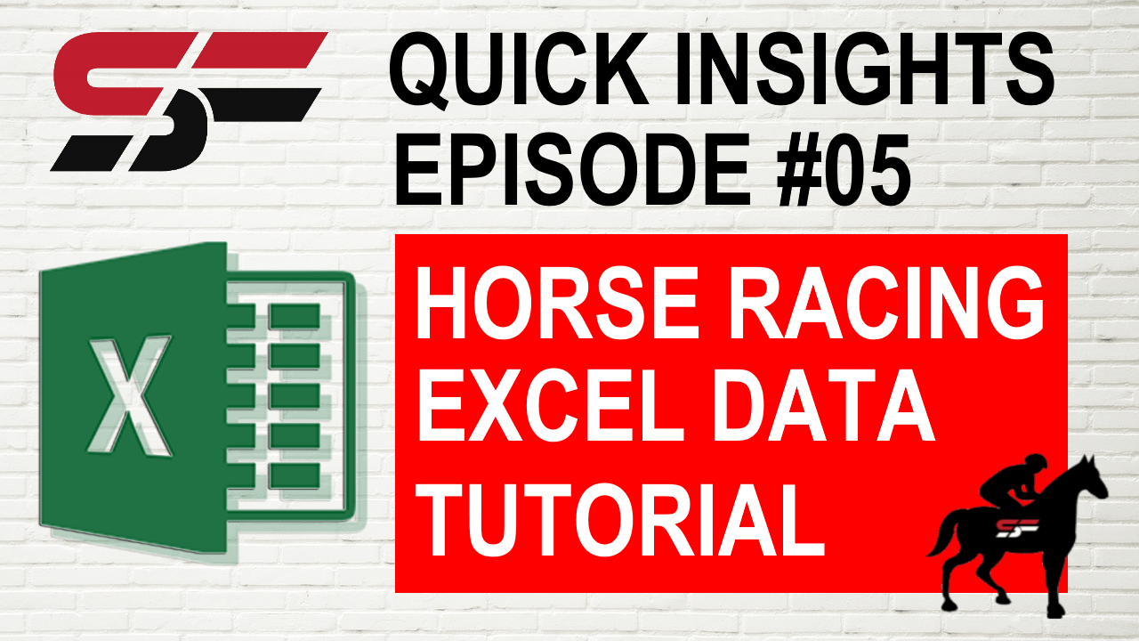 Horse Racing Excel Data File Tutorial Video Link