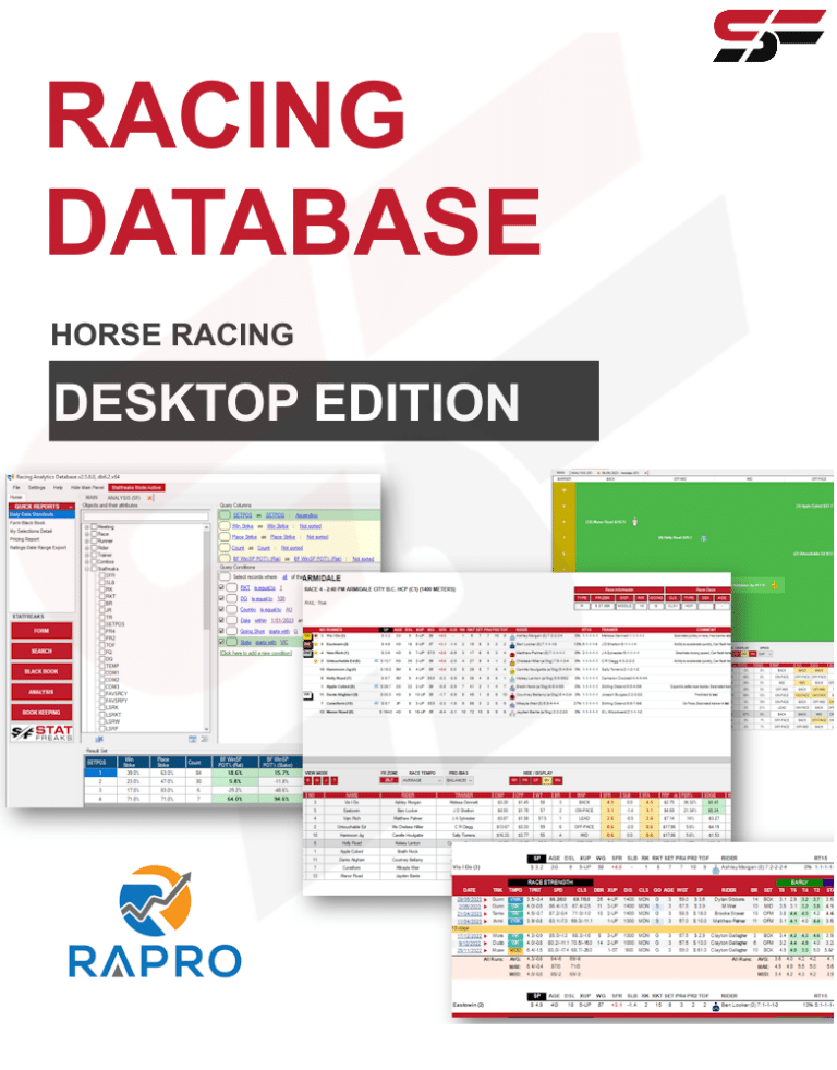 Racing Data Collection Statfreaks Racing Analytics Database – Expert Form Edition | Statfreaks
